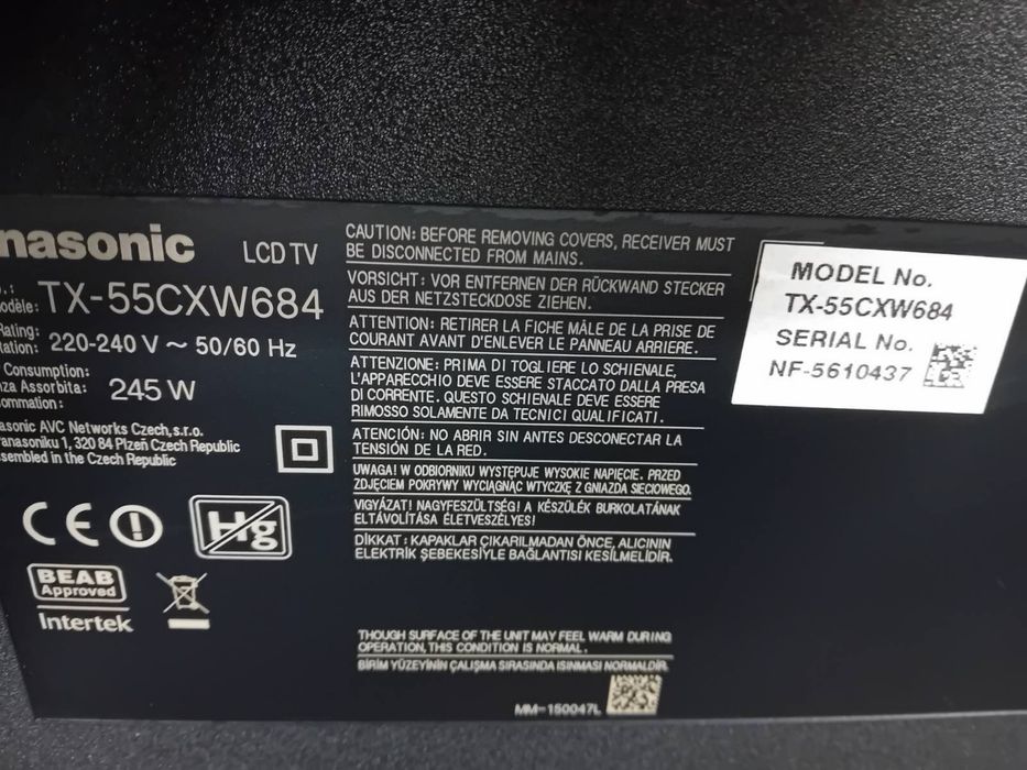 Телевизор Panasonic Smart 55 инча два модела