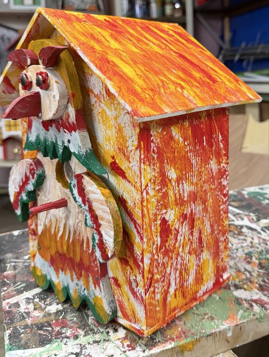 Скворечник в виде птици