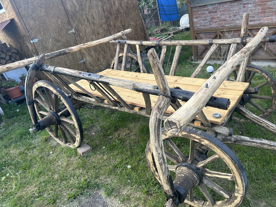 Car de lemn gradina (car de boi)