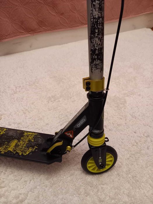 Алуминиева сгъваема тротинетка с амортисьор и спирачка