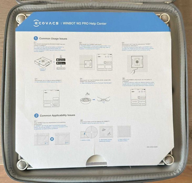 Robot de curatat geamuri Ecovacs  W2 Pro