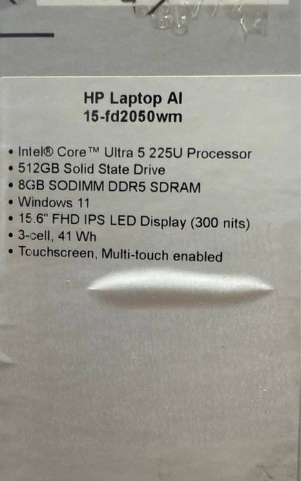 Hp 15 usa ultra 5