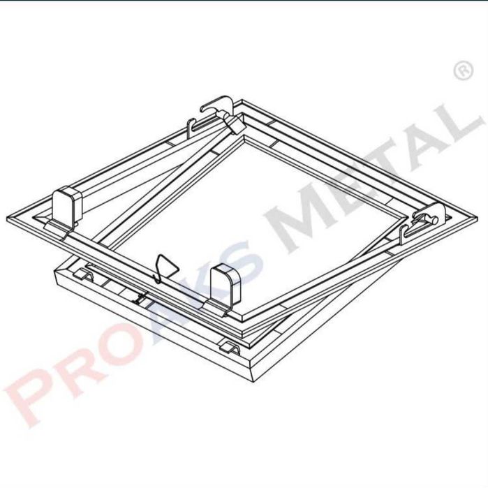 Ревизионный Люк невидимка для потолка PROAKS METAL MADE IN TURKEY!