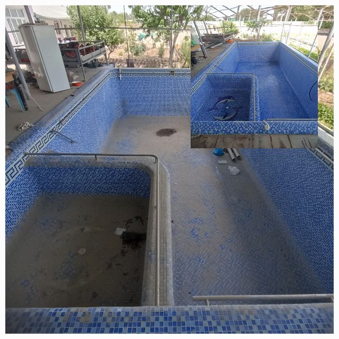 Строительство бассейна  чистка монтаж демонтаж замена фильтра с нуля