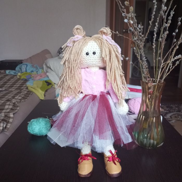 Кукла тильда связанная крючком
