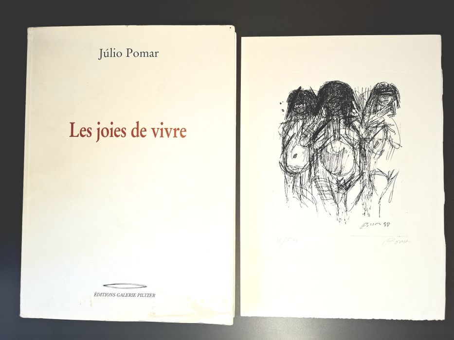 Julio Pomar -  Album si litografie originala semnata