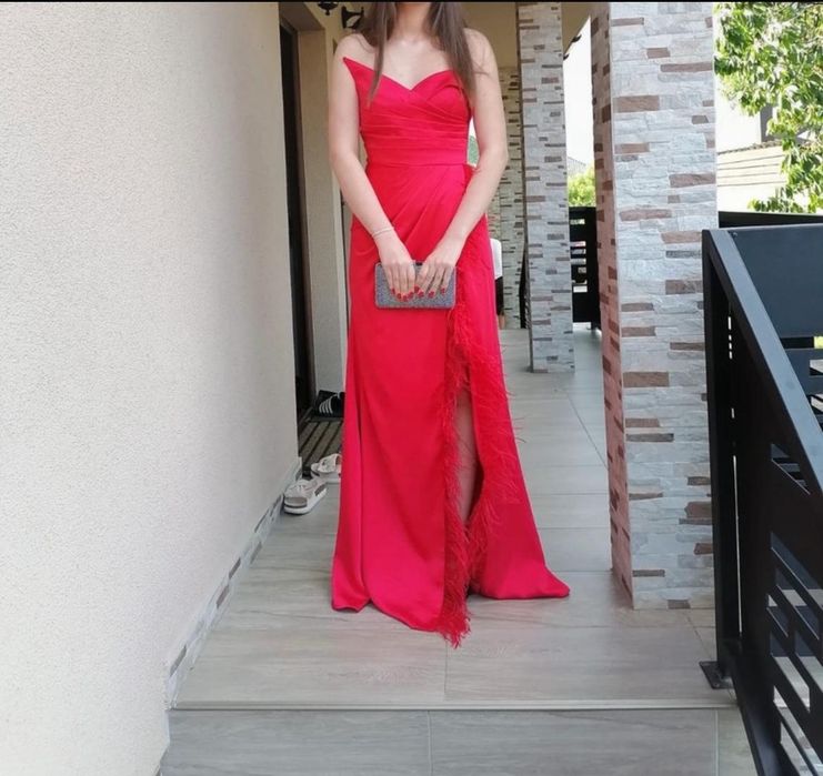 Rochie roșie jeglide couture instanbul