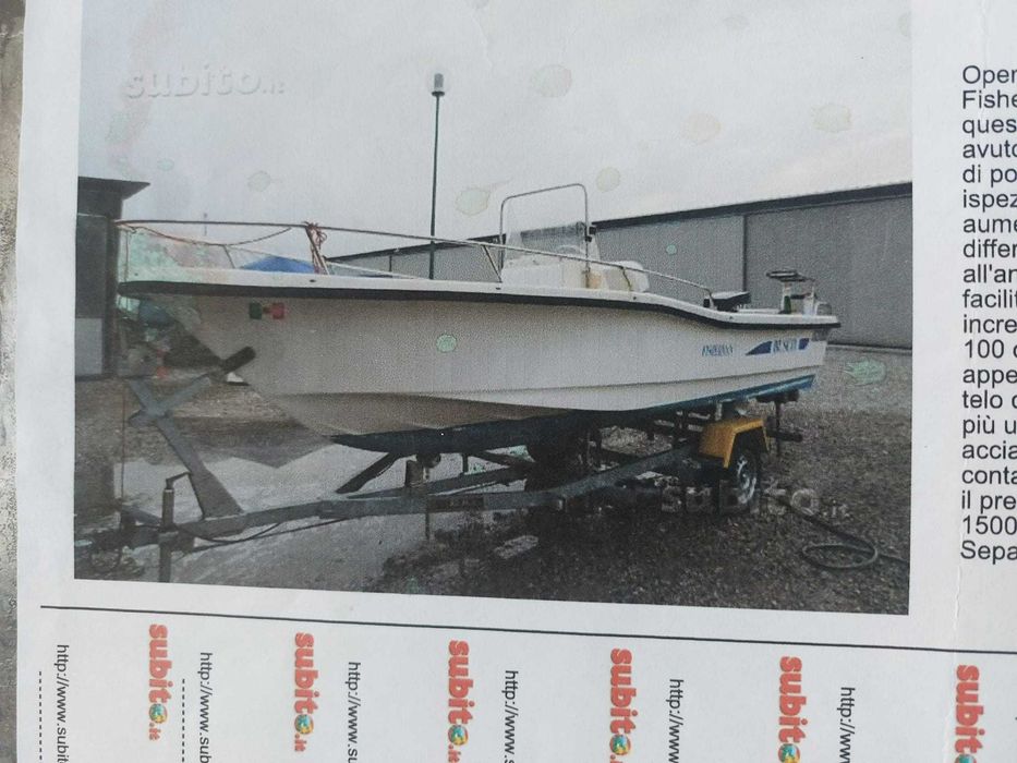 Barcă Open Fisherman 6 m + peridoc + motor Bombardier Johnson 40 CP