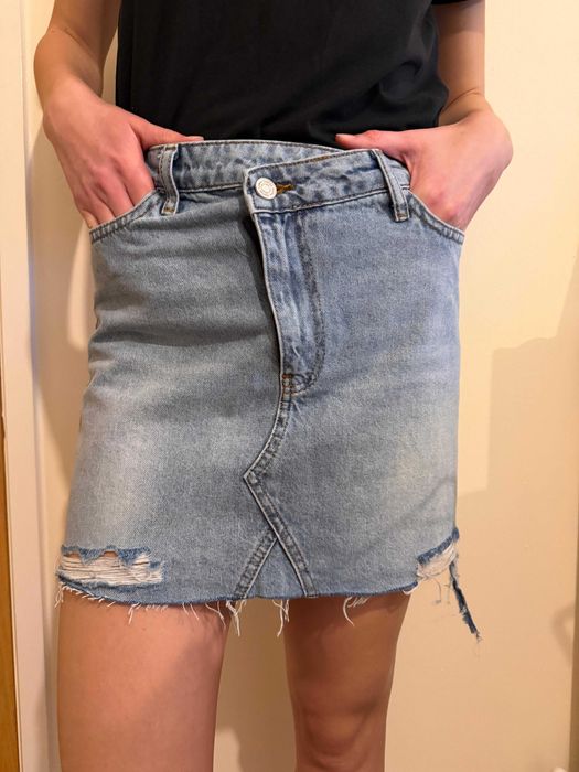 Fusta denim noua 38
