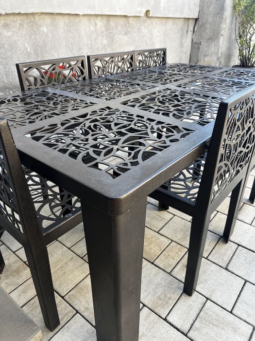 Set masa metal + scaune - exterior