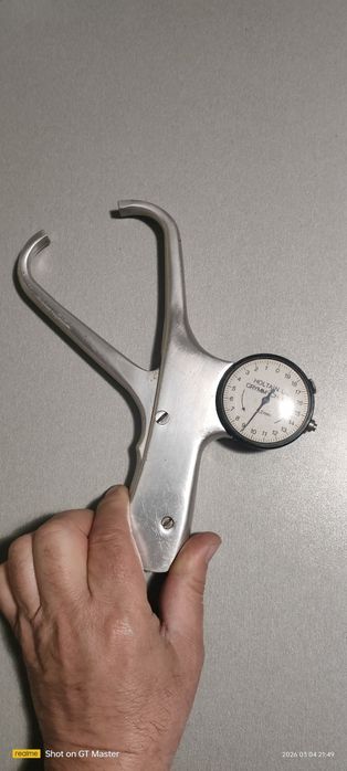 Caliper mecanic cu clemă pentru măsurarea țesutului adipos