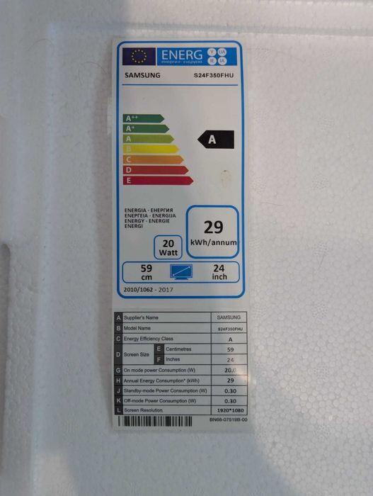 Monitor Samsung SF350 24'