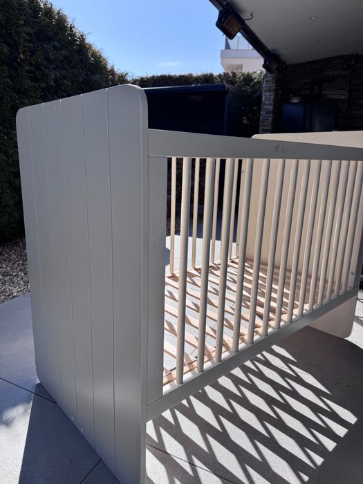 2бр. Дървено разтегателно бебешко/детско легло (60/120 до 90/200 см)