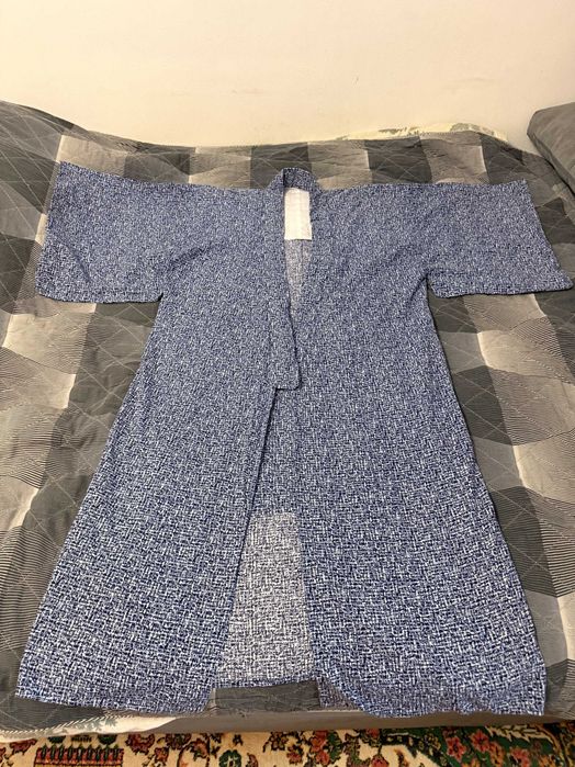 Японское летнее кимоно (юката), унисекс, размер M-L