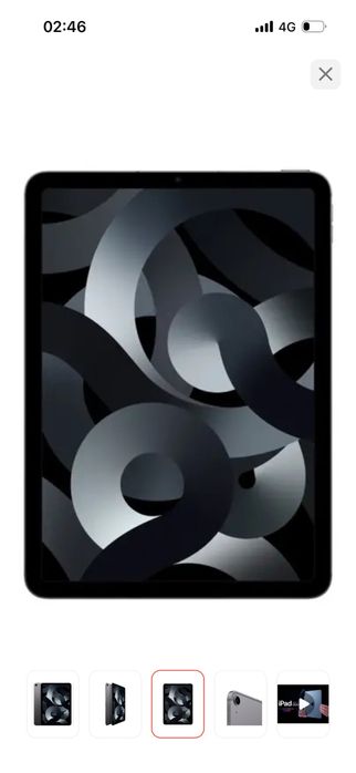 ipad Air 5, 2022, 256 gb серый и apple pencil 2