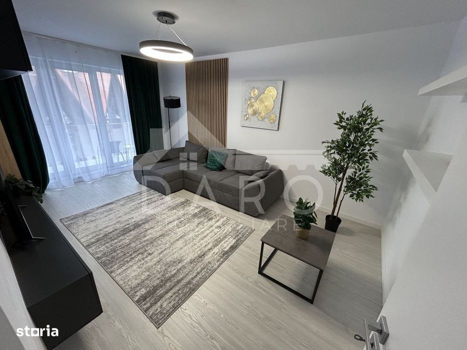 Apartament 2 camere nou, mobilat complet, parcare inclusă