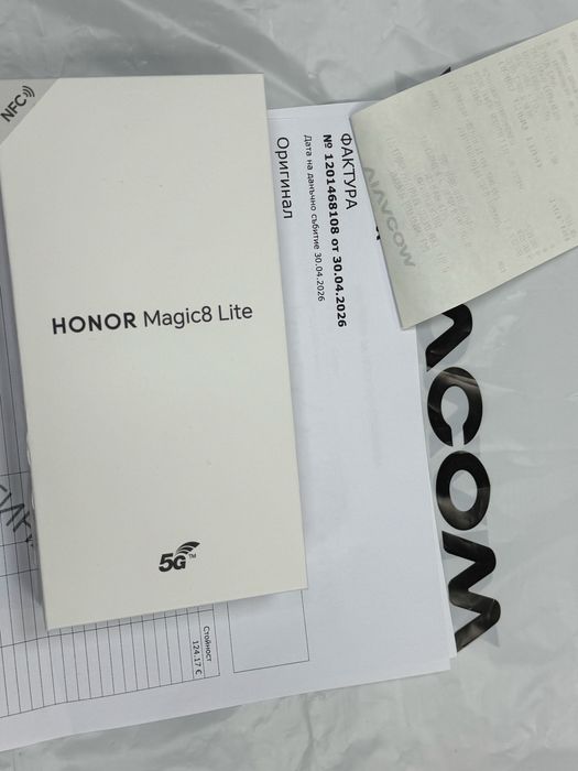 ЗАПЕЧАТАН 512GB Honor Magic 8 LITE 5G Vivacom Гаранция 2028г. Black / Черен