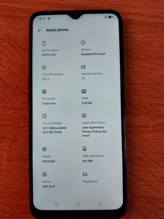 Telefon OPPO A16