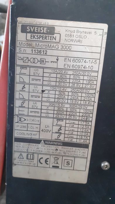 Aparat de sudura -SXP MicroMag 3000 TIG / MAG / MMA