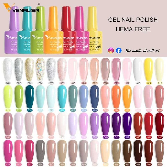 Venalisa VIP3 Нови 60 цвята гел лак серия ВИП 3