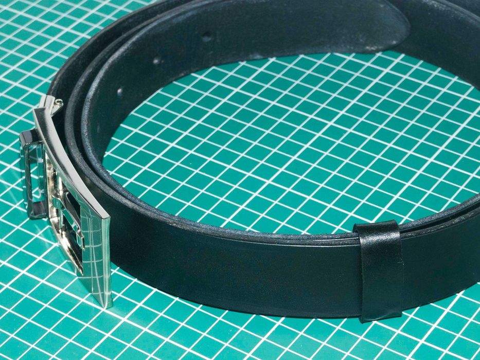 Мъжки колан от естествена кожа, ръчна изработка