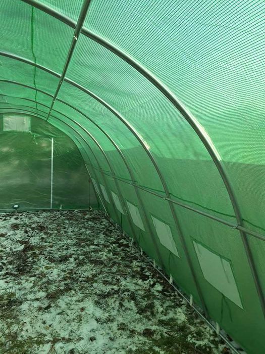 Парник Оранжерия - 4х8 м, височина 2,30м, плътен армиран РЕ 180 гр/м2