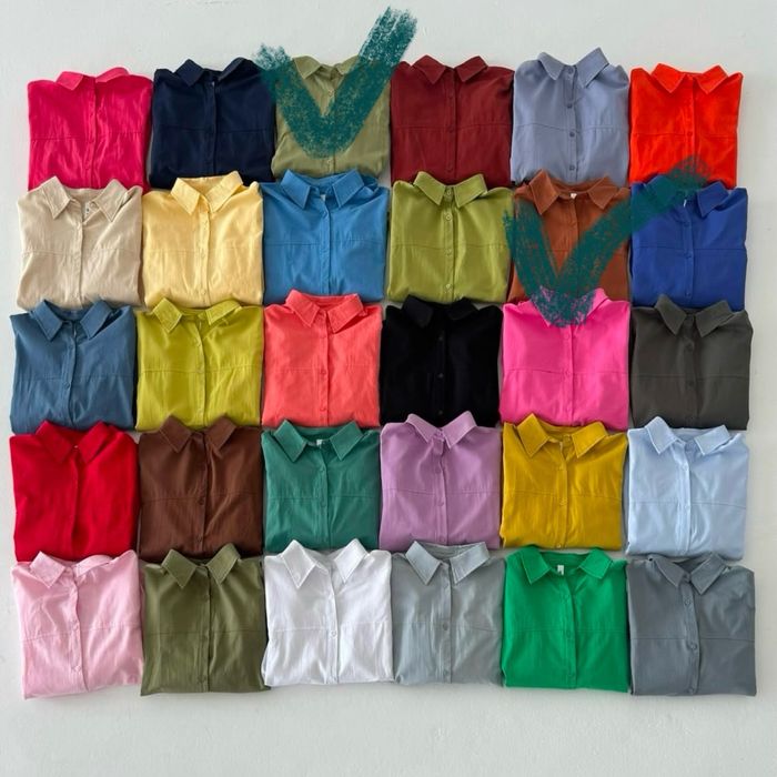 Рубашки корейские новые хлопок