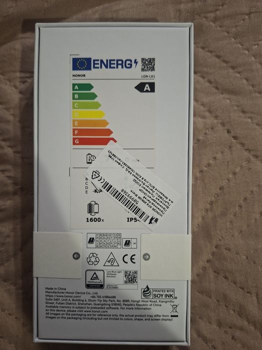 Телефон смартфон GSM мобилен HONOR X7d 256/8 VELVET BLACK 6.77 "