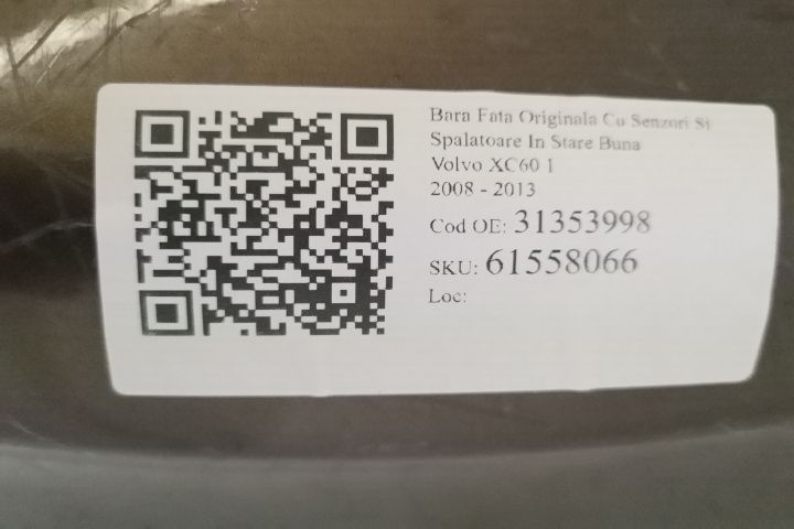 Предна броня Оригинална със сензори и миещи устройства в добро състоян