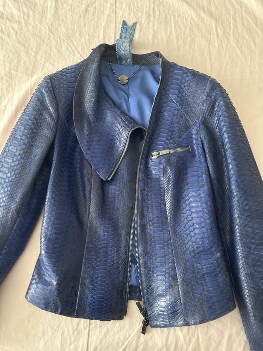 Куртка кожаная питон