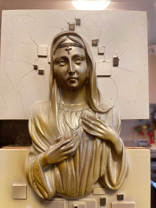 tablou religios în relief efect 3D dim 60x50cm icoană în stil modern