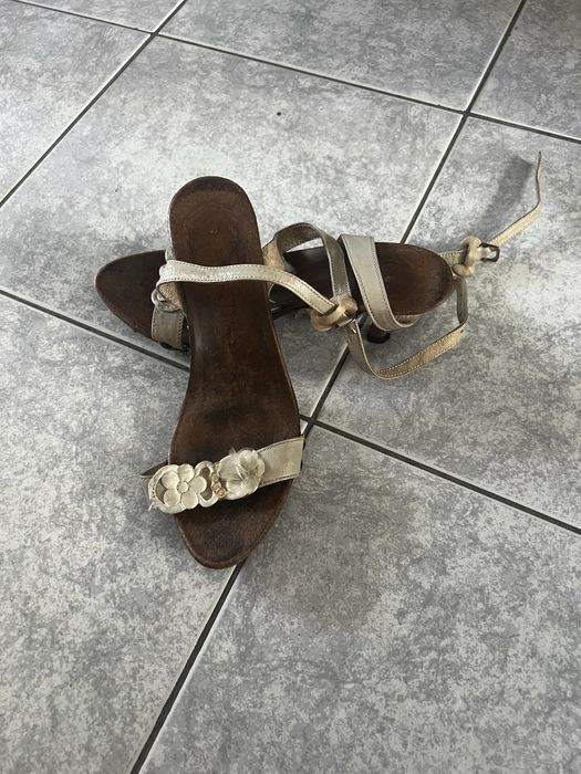 Дамски летни обувки на ток- 39 номер