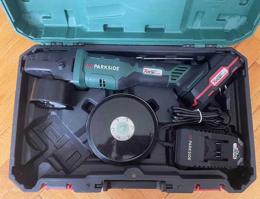 Parkside машина за полиране и шлайфане 20V с регулиране на оборотите.