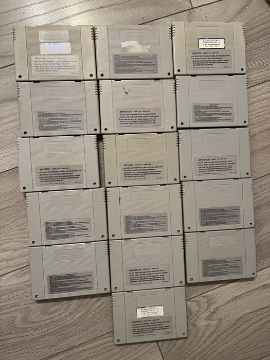 Casete nintendo super nintendo