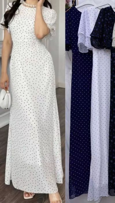 Продается платье в горошек размер 44