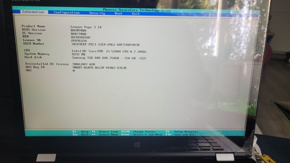 Dezmembrez Lenovo Yoga 3 14 80JH i5-5200u