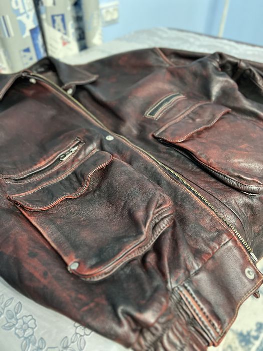 Кожаная натуральная куртка