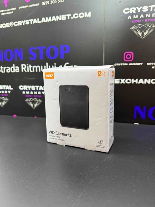 HDD Extern WD Elements Portabil 2TB, Nou