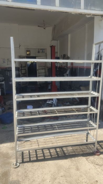 Стеллаж 5 етож калик уголникдан зутилган мустахкам