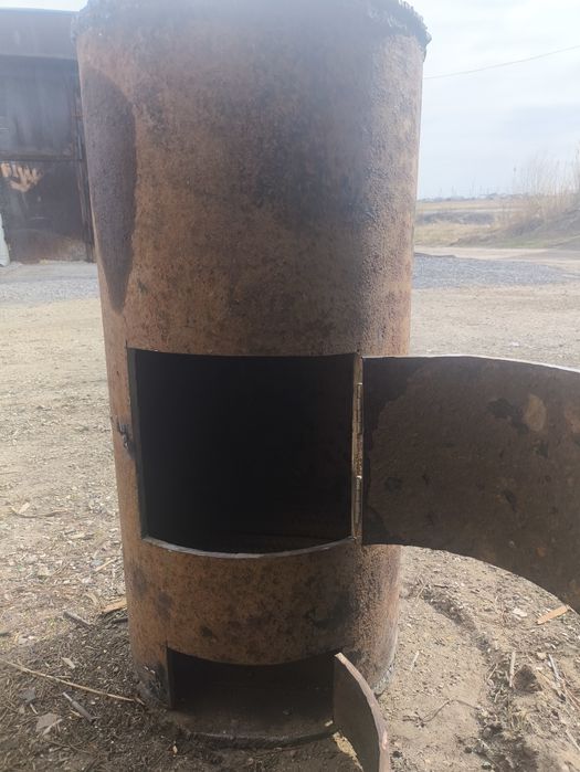 Печь.  Буржуйка.