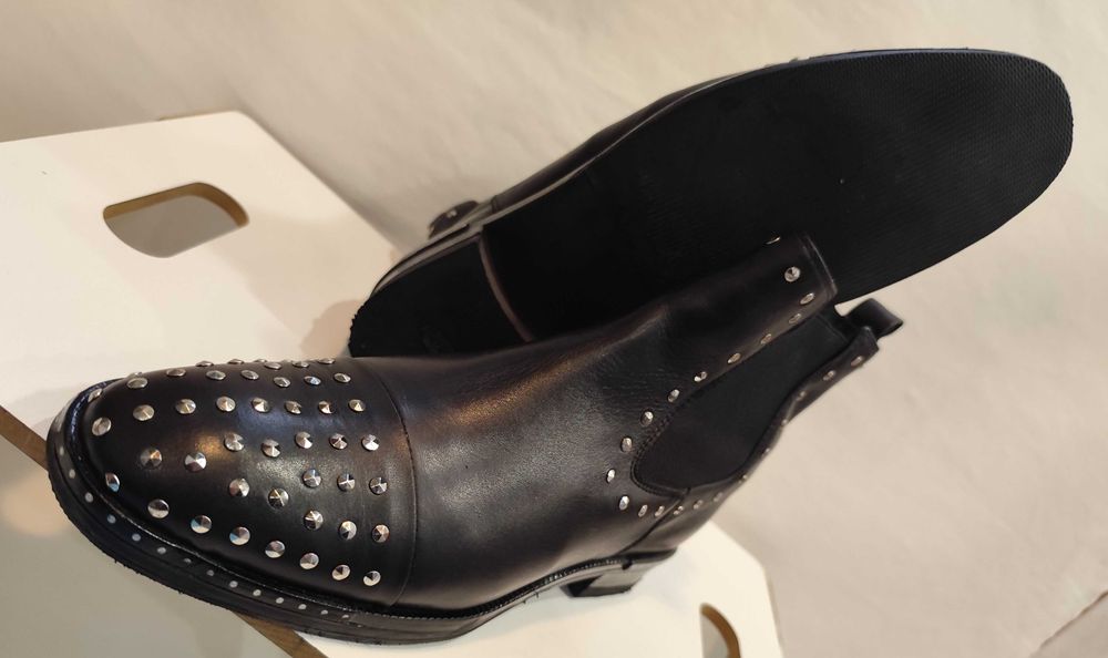 Ghete chelsea cap toe 41 Lav. Artigianale Fantasy piele naturala moale