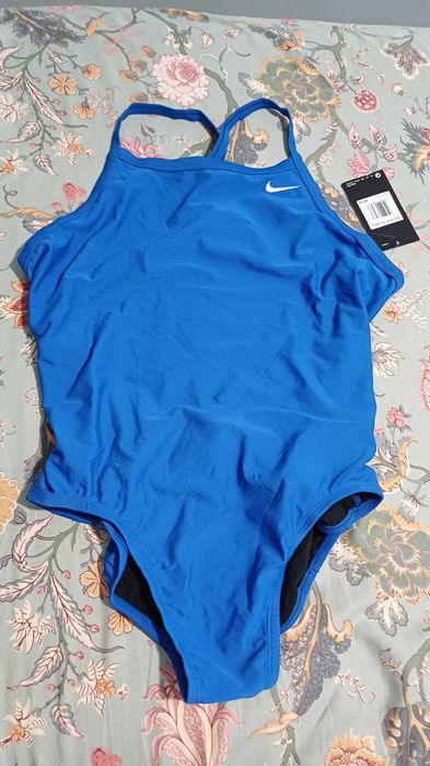 Nike син цял бански M нов