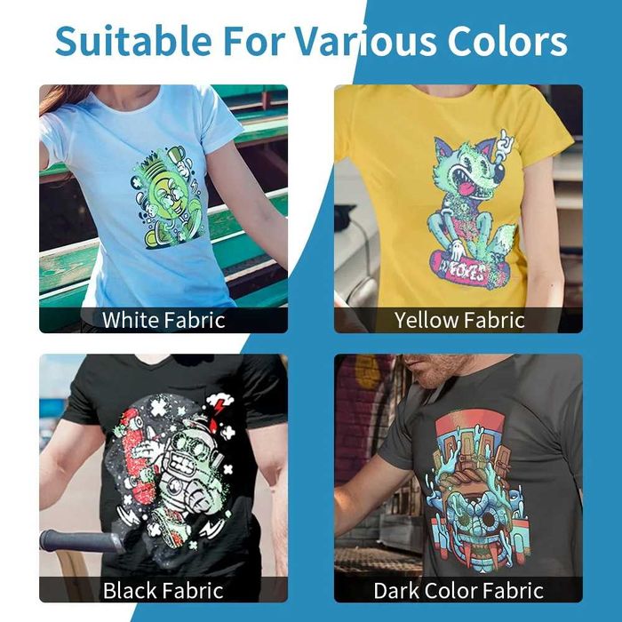 НОВО A4 50 бр Холографско DTF трансферно фолио за печат , ДТФ хартия