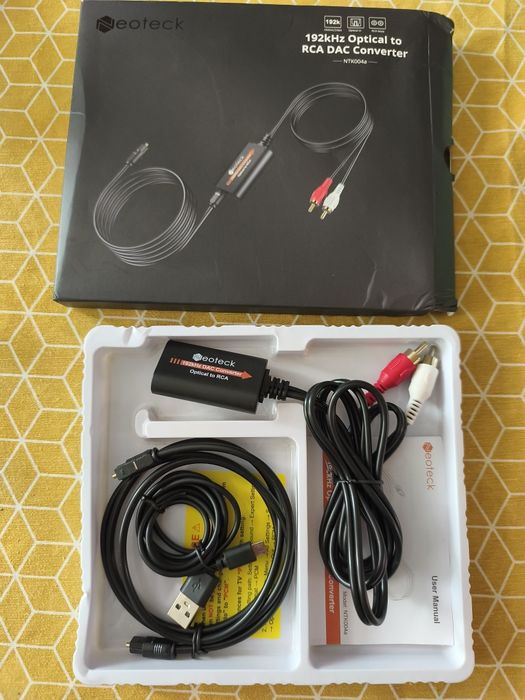 Цифрово - аналогов аудио DAC Neoteck 192kHz с оптичен вход  SPDIF
