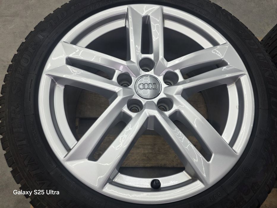 Лети джанти 17ки 5х112 Audi + зимни гуми 225/50/17 Dunlop