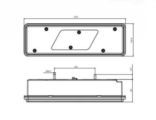 Стопове Стоп Задни Светлини Е4 за Ford Transit Pick-up/Tipper 2014г.-