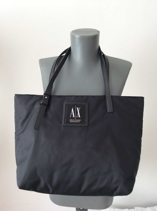 Armani Exchange Backpack Lightweight Nylon Black