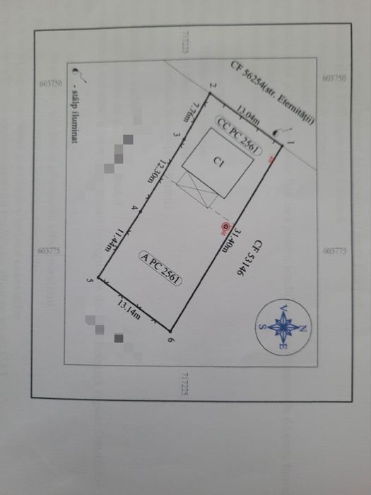 Vând casă 56mp și teren 411 mp