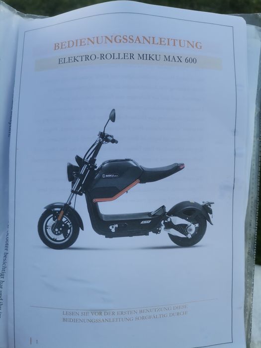 Scuter electric Ztech  MIKU Max 600