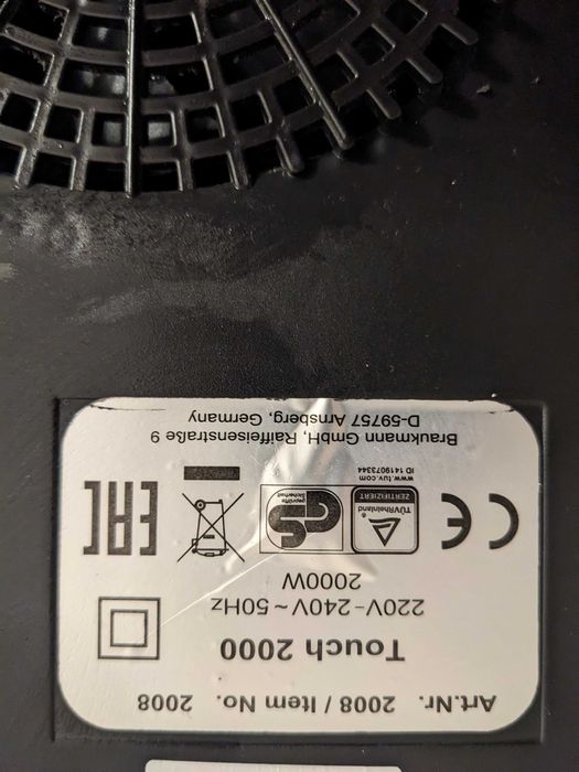 Plita electrica cu inductie CASO - 2000W putere maxima/ajustabila.